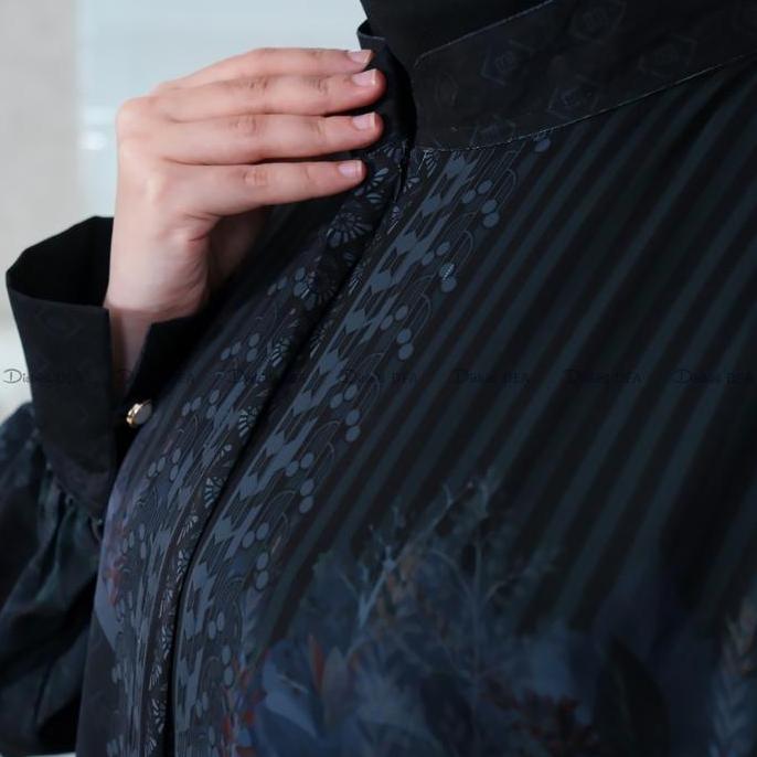 DISTRICT DEA - Deyana Bloom Dress - printing dress - gamis printing - Hh quality - silk dress - silk