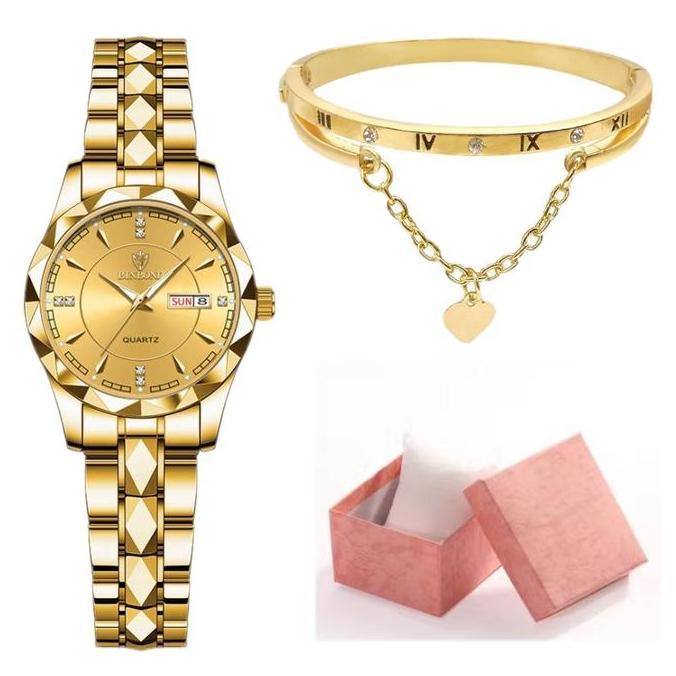 PROMO JAM WANITA MEWAH MEREK BINBON ANTI AIR BONUS GELANG DAN KOTAK BISA COD ( DSJ-102 ) Watches wom