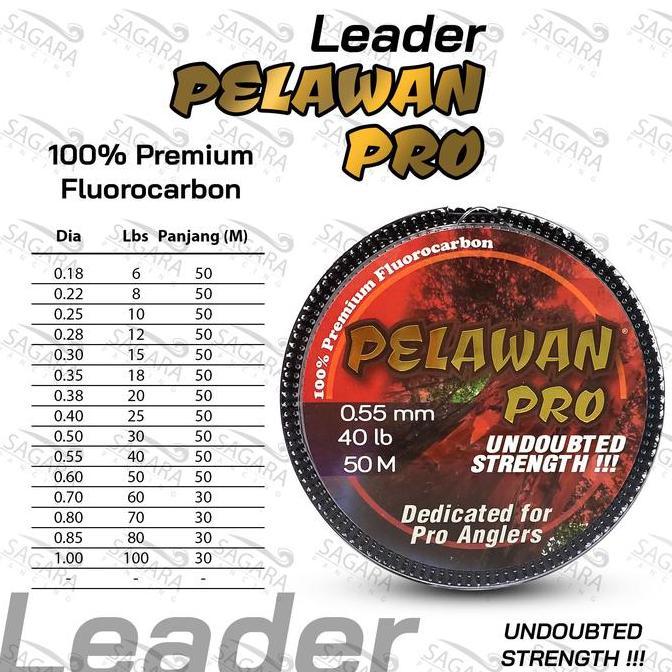 New- Leader Pelawan PRO Premium Leader Fluorocarbon