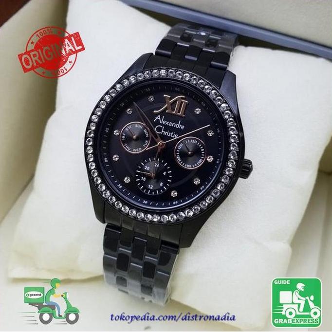 Alexandre Christie AC Cewek Jam Tangan Orinal Alexandre Christie