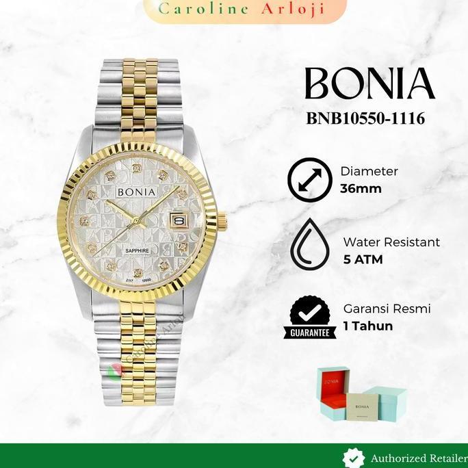 Jam Tangan Wanita Bonia Monogram BNB10550 / BNB 10550 / B10550 Orinal Garansi Resmi