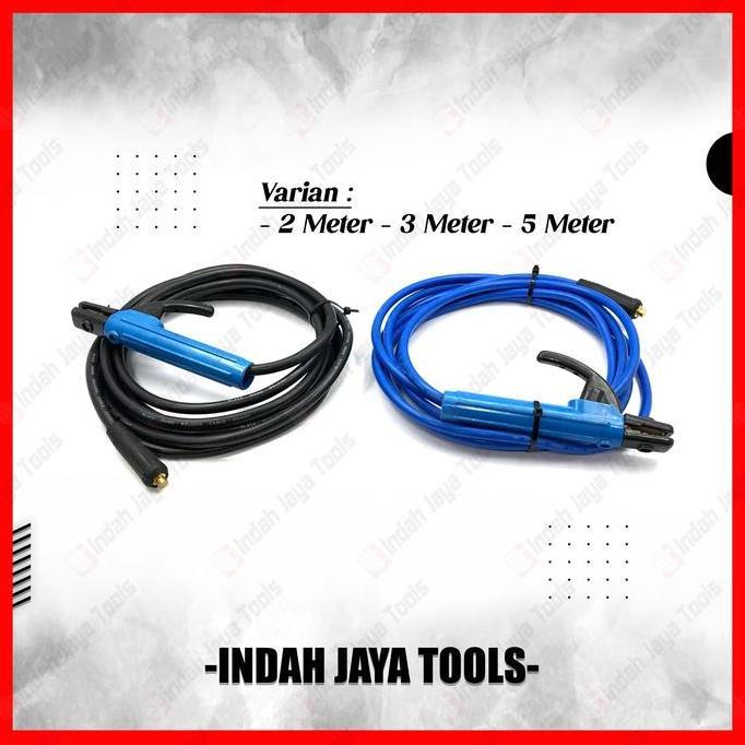 cikwangyu - tang las kabel set 2m 3m 5m stang las listrik welding cable komplit