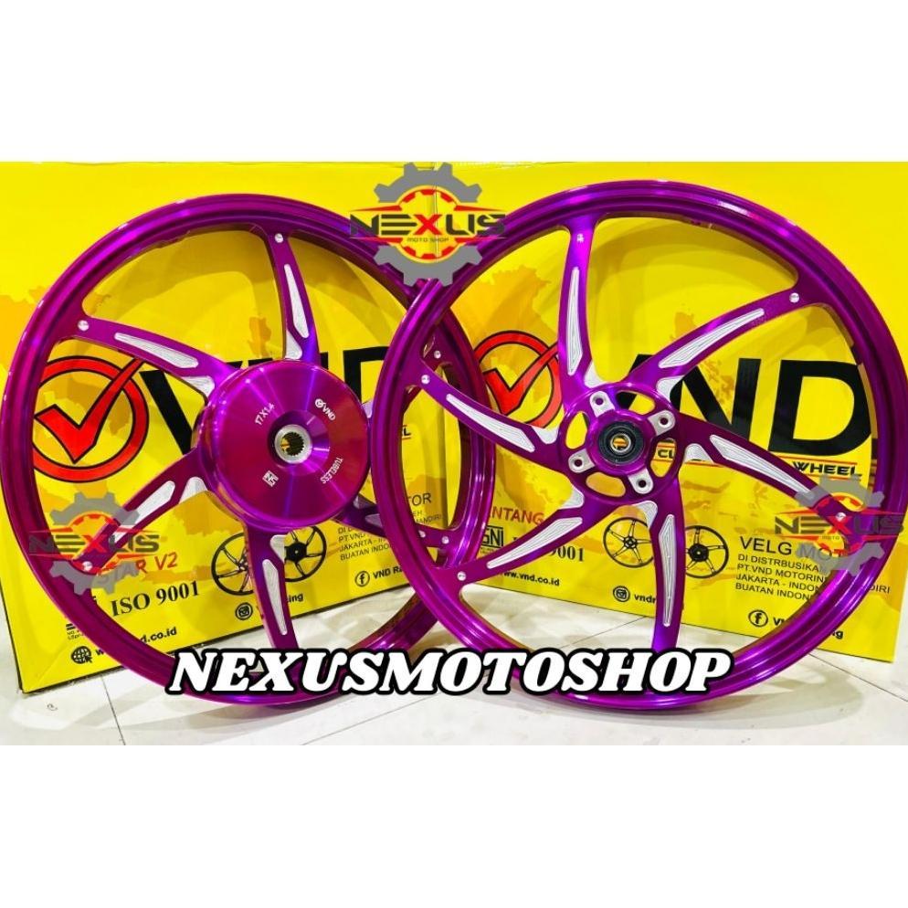 Velg Vnd Six Star V2 Ring 17 Vario 125/ Vario 150 / Vario 160 CBS 140x17 & 160x17 Velg Racing Vnd Si