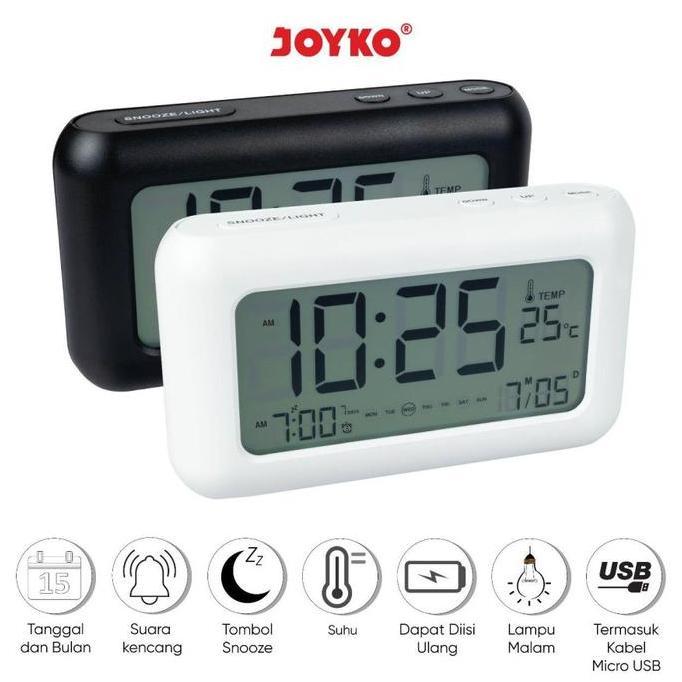 Jam Beker Digital / Weker Joyko Alcl 608D Cas / Alarm Clock & Kalender