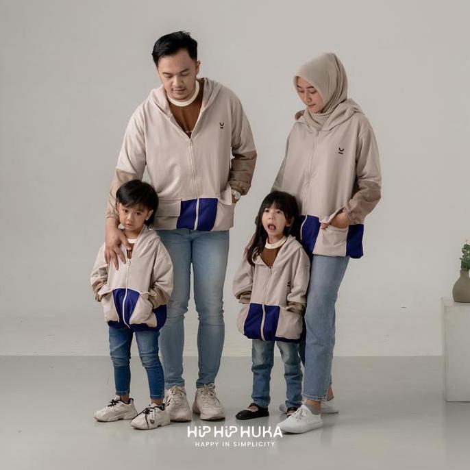 HipHipHuka - Jaket Couple Keluarga Sweater Hoodie Bapak Ibu Anak Laki Perempuan S Series