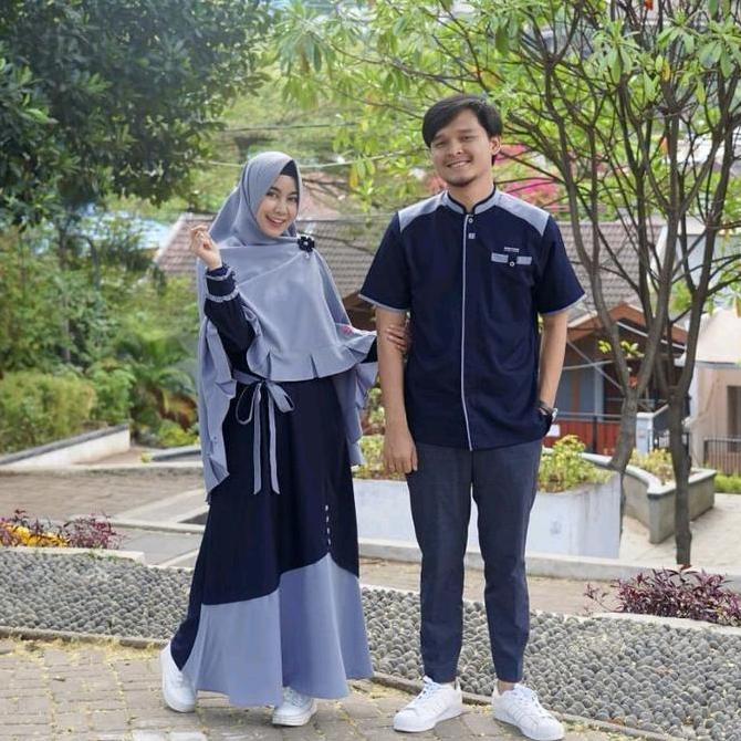 SAMAWA | GAMIS COUPLE PASANGAN SUAMI ISTRI | KAPEL SUAMI ISTRI | GAMIS BUSUI FREE HIJAB Baju Syari W