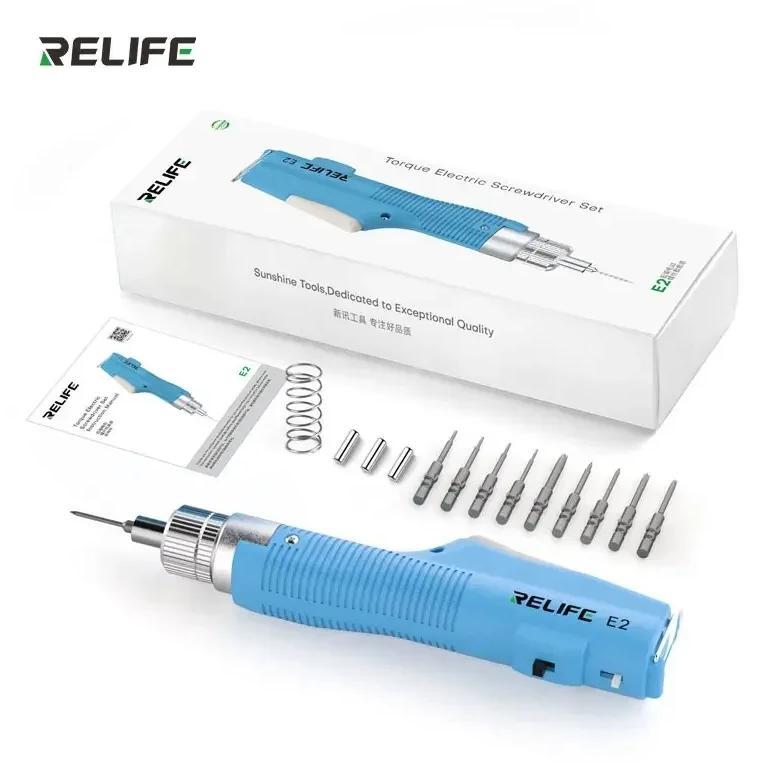 RELIFE E2 Torque Electric Screwdriver Set Multi-speed Adjustable Torque Adjustable Forward and Rever