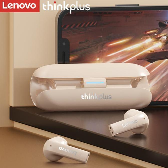 Promo THINKPLUS LENOVO TWS BLUETOOTH EARPHONE HEADSET HIFI BT5.3 TW60 Diskon