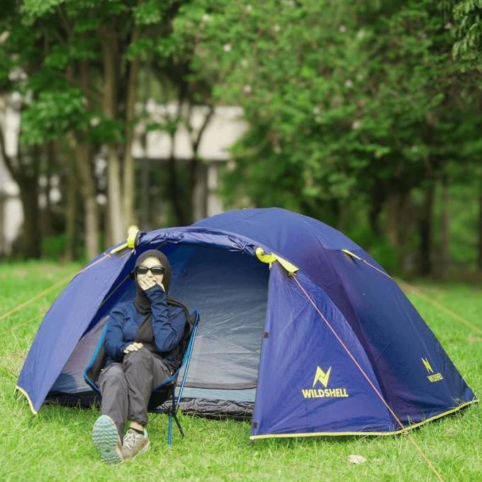 Diskon Tenda Camping Gunung Keluarga Wildshell Jayadipa 4 Not Mis Pavillo 4P Orang Doubel Layer