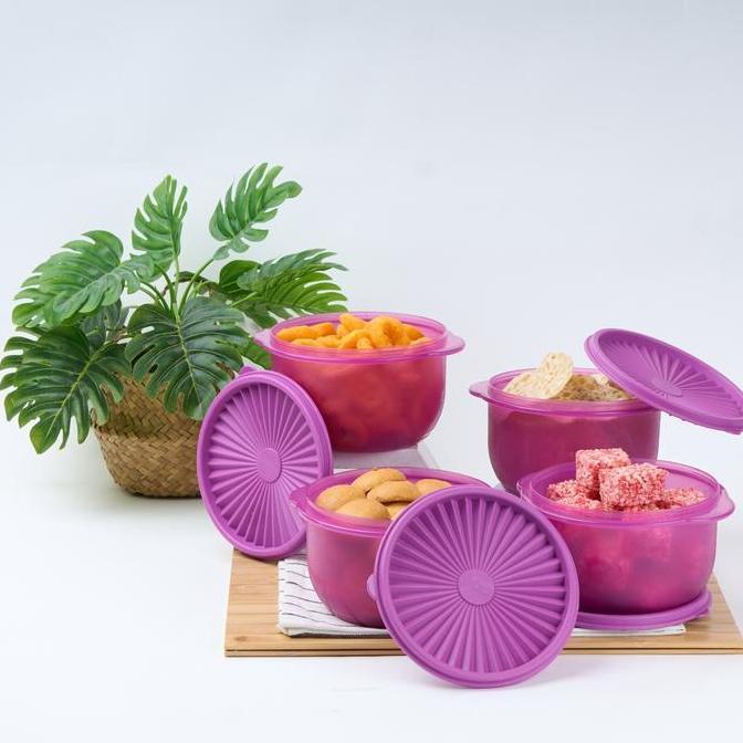 Delicia m set of 4 pcs /storage / wadah penyimpanan/toples mini