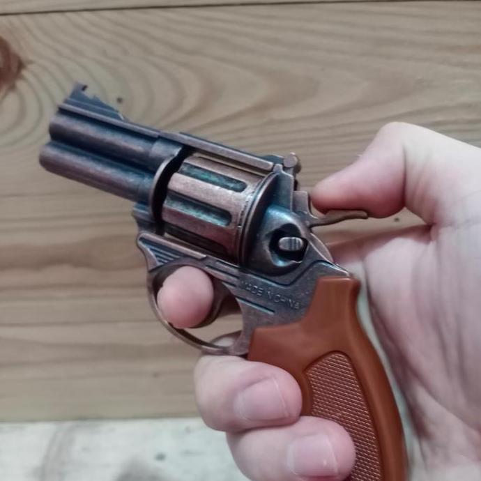 Replica Pistol Polisi Revolver Petasan Dompis Doblis Cap Gun Diecast Kode 811