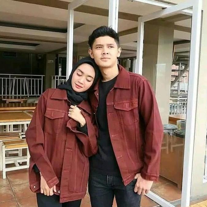 Couple Set Jaket Jeans Pasangan DAPAT 2 PCS