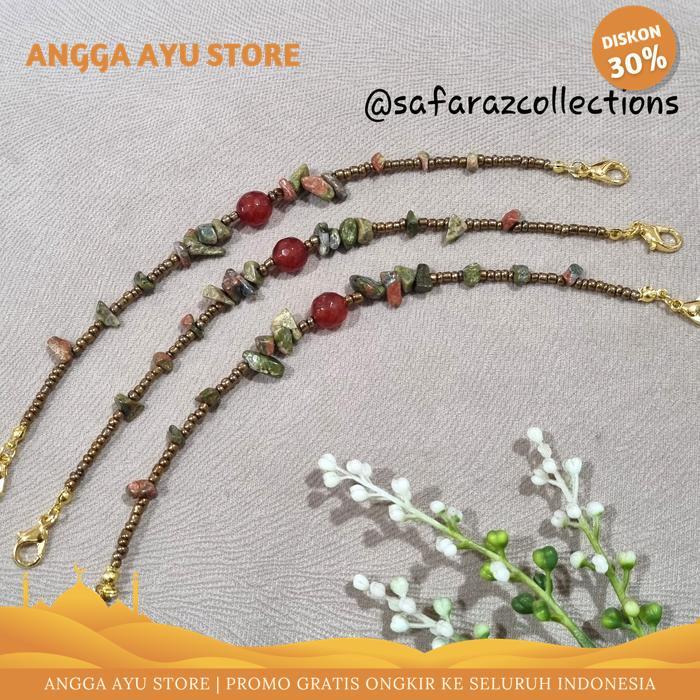 KONEKTOR HIJAB BATU PECAH BATU ALAM MANIK PASIR TERMURAH