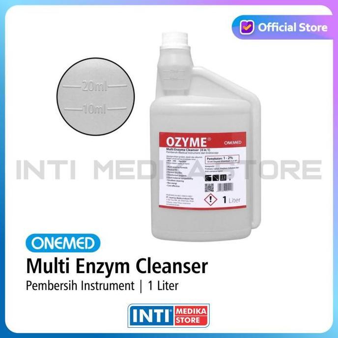 BERKUALITAS ONEMED - OZYME 1 Liter ( Multi Enzym Cleanser ) | Pembersih Instrument