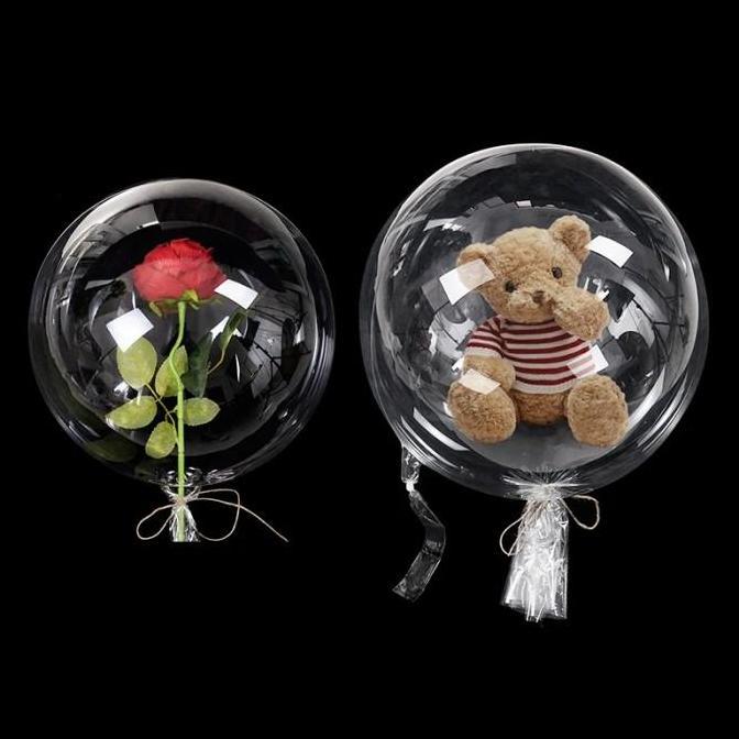 New- Balon PVC Snack / Bunga Lebar 19,5cm BOBO balloon Boneka wide neck