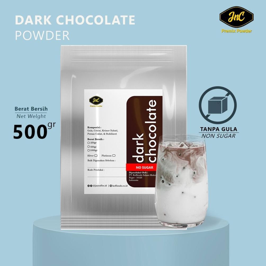 JnC Dark Chocolate Tanpa Gula 500 Gr / Bubuk minuman Dark Coklat