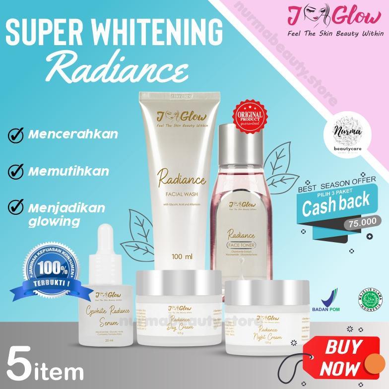 Jglow J glow Skincare Super Whitening Krim Perawatan Kecantikan Pemutih Kosmetik Wajah Glowing BPOM