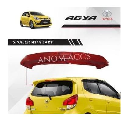 Spoiler Agya Original Spoiler Toyota Agya Dengan Lampu With Lamp Promo