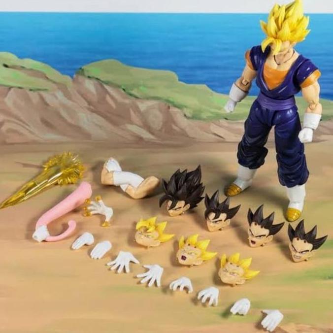Shf Dragon Ball Z Action Figures Vegetto / Vegito 18cm Artikulasi Recast