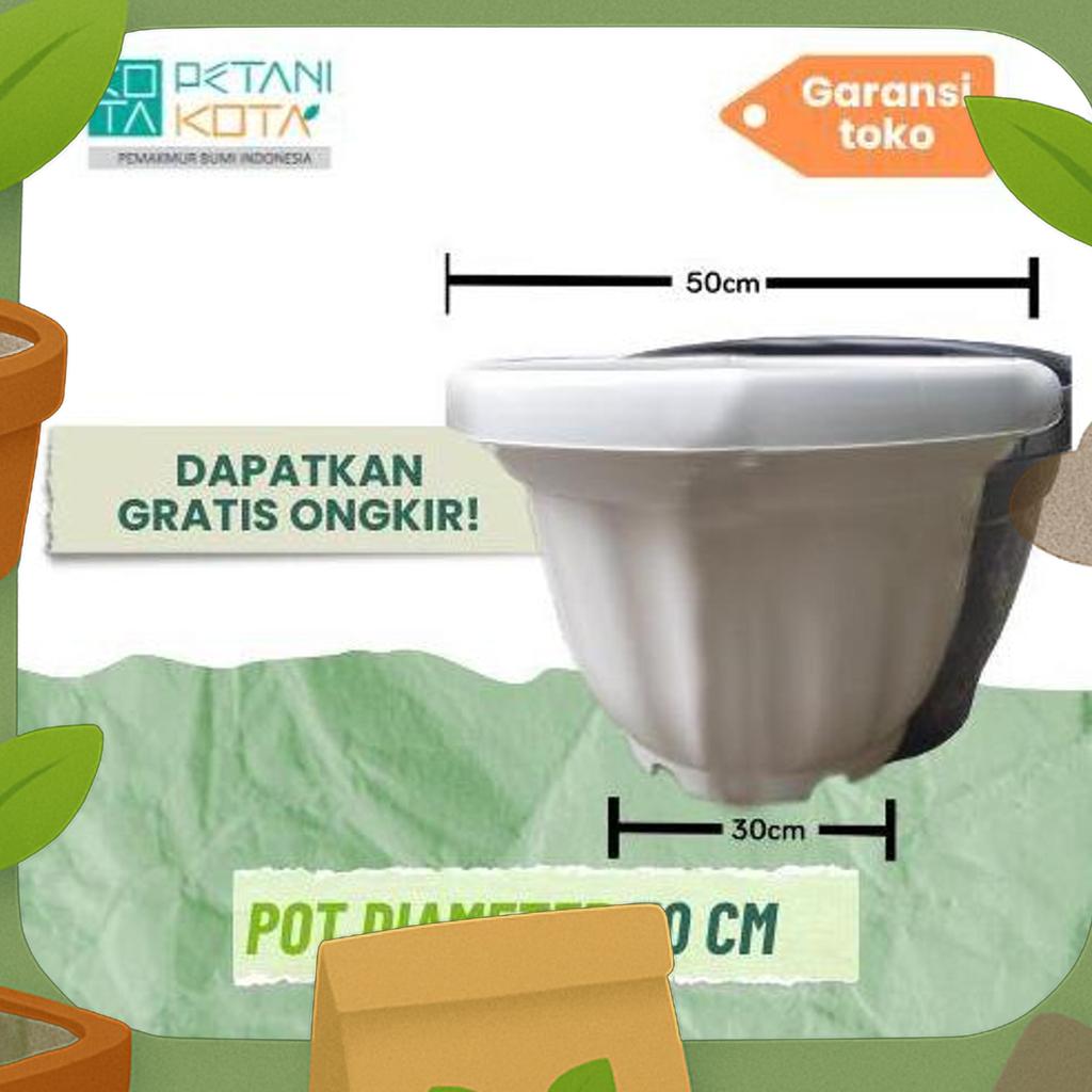 Lokasi Pondok Gede Grosir Pot 50 Cm Hitam Bunga Tambulapot
