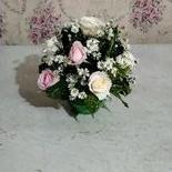 Bunga rangkaian vas kecil bunga mawar asli dan fresh Termurah