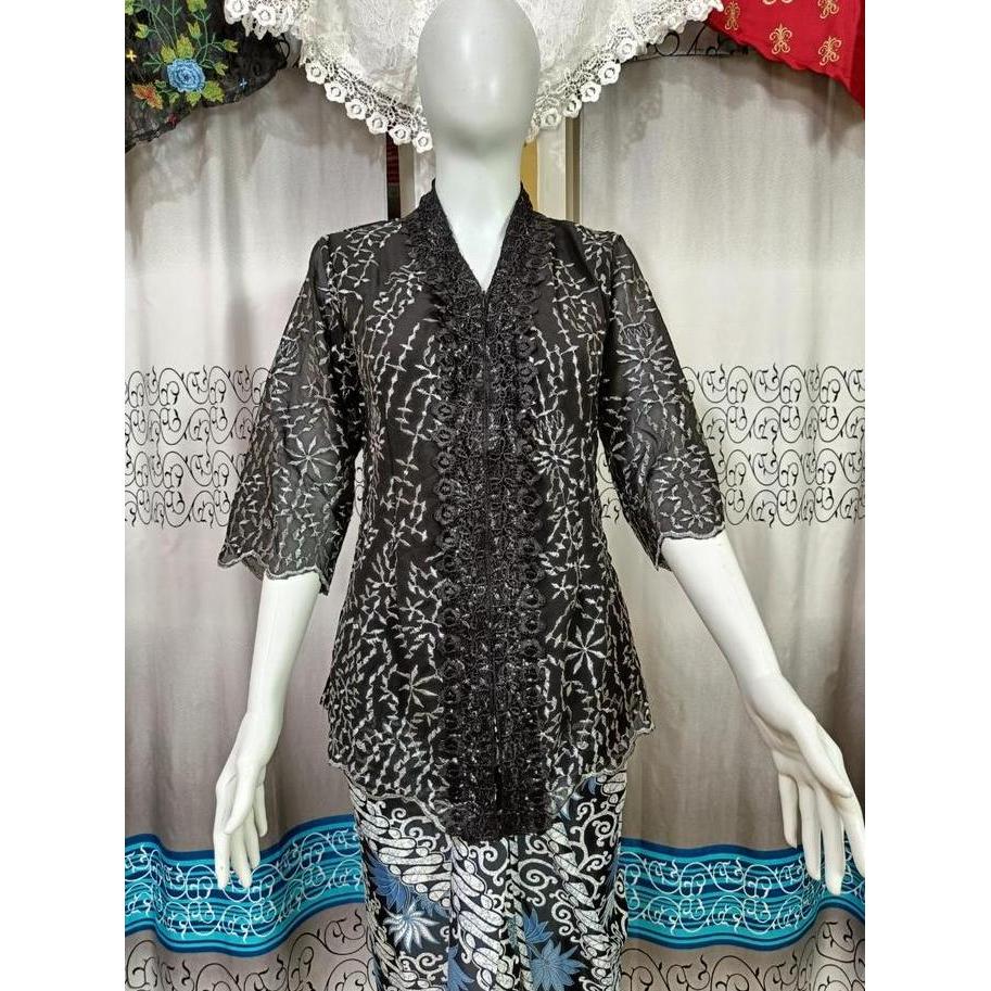 Atasan Kebaya Katun Bordir Premium Wanita Remaja Dewasa Warna | Baju Wisuda Acara Pesta Kondangan