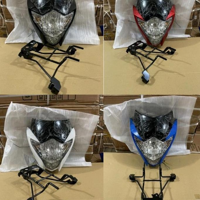 BATOK LAMPU DEPAN PLUS BREKET SATRIA FU 150 FACELIFT 2013-2015 REFLEKTOR  MOTOR ORIGINAL DAN TERPERC