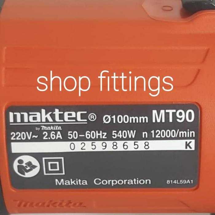 Maktec Mt 90 / Gerinda 4" / Maktec Mt90 / Mt90 / Gurinda Original Dan Terpercaya
