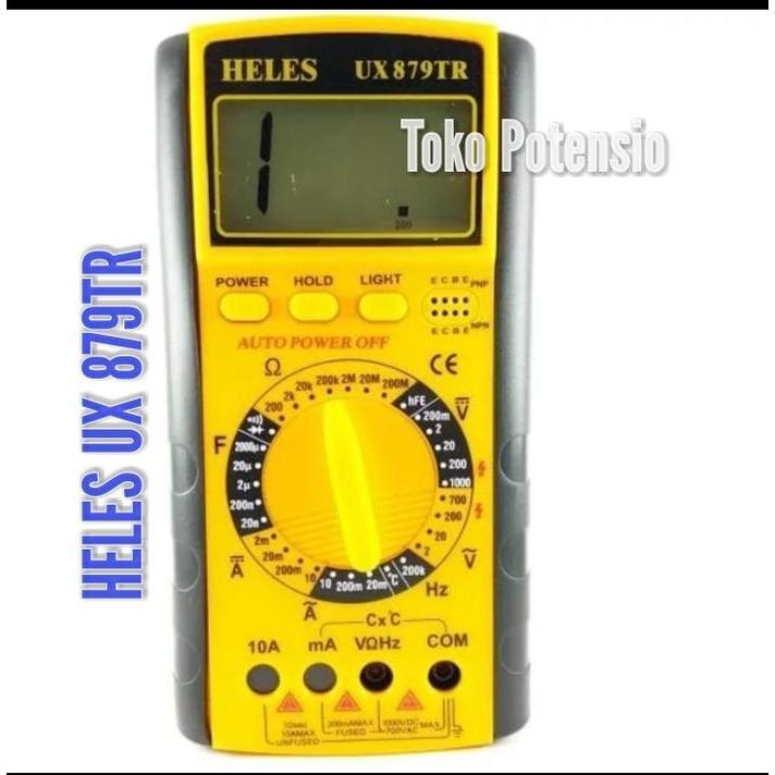 Multi Tester Heles Ux 879Tr Digital + Temratur Original Dan Terpercaya