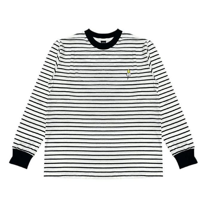 Puddinglane Kaos Unisex Pria Wanita Lengan Panjang Long Sleeve T-shirt Stripe Veronica