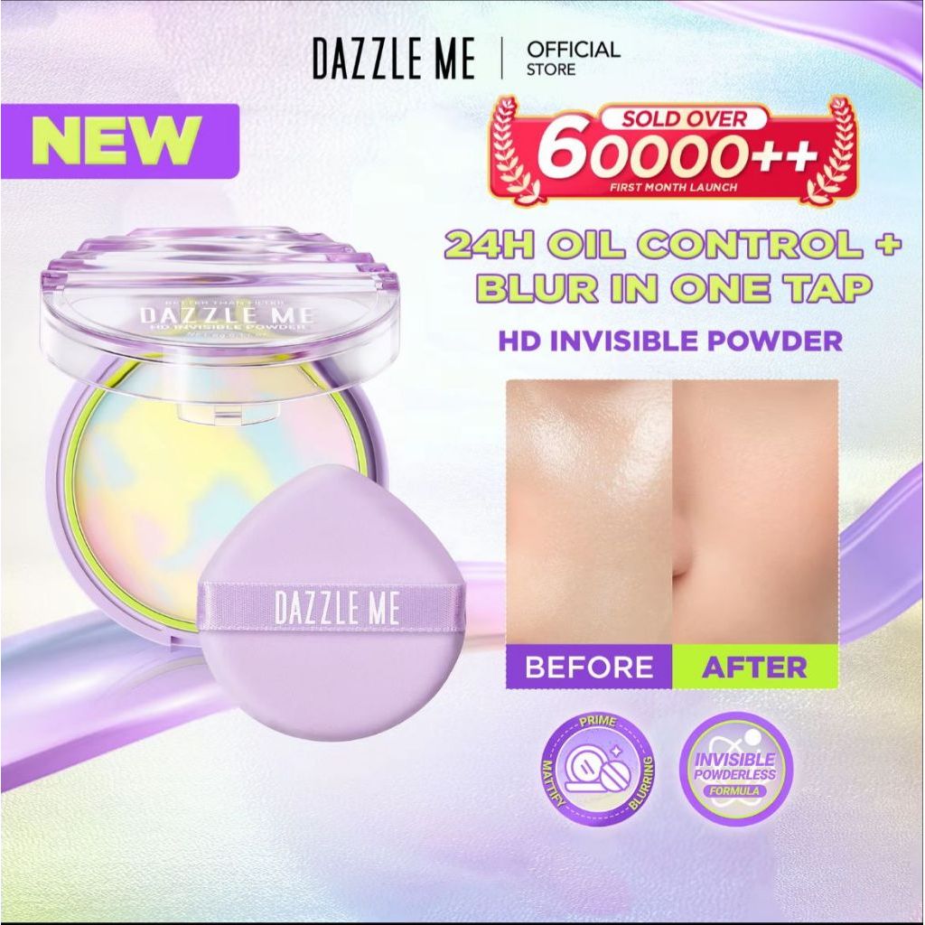 DAZZLE ME HD INVISIBLE POWDER | 24H OIL CONTROL + BLUR IN ONE TAP