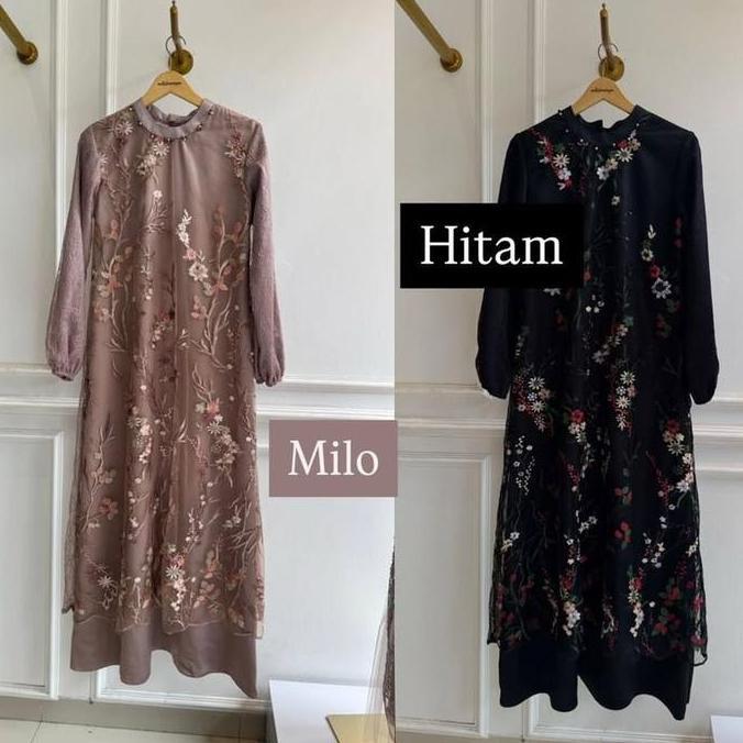 kamari dress kondangan brukat mewah