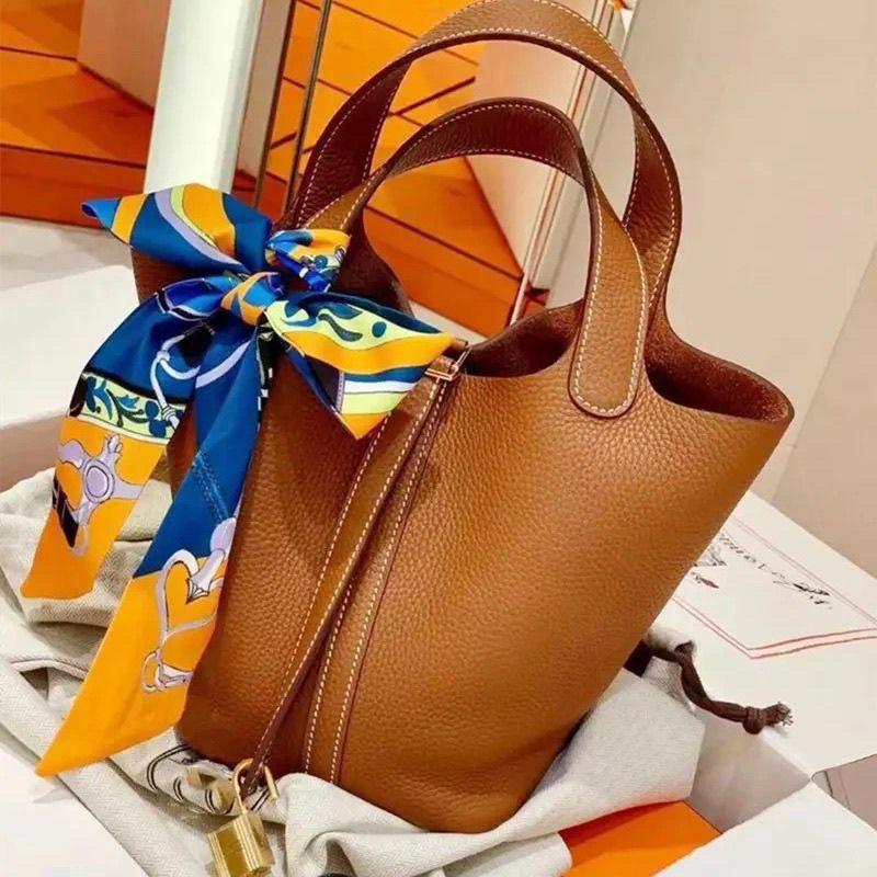 (Free Aksesoris) Pico Bag Tas Kulit Tebal Premium Top Handle Quality Aesthetic Perfect Gift