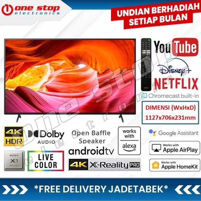 Terlaris Sony 50X75K 4K Uhd Hdr Smart Google Android Tv 50 Inch Kd-50X75K