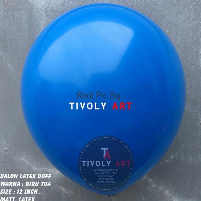 andalanMarket- Balon Latex Doff Biru Tua / Balon Doff Biru Tua