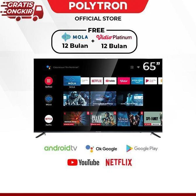 Terlaris Promo Promo Polytron 4K Uhd Smart Google Tv 65 Inch Pld 65Ug9959 Keren