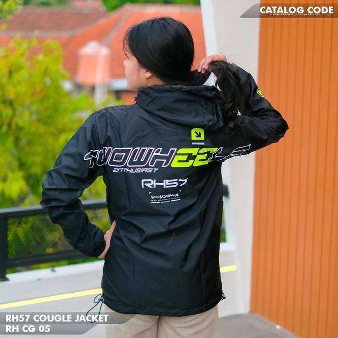 Jaket Parasut Cougle RH57 Unisex Bahan Taslan Premium - Wanita