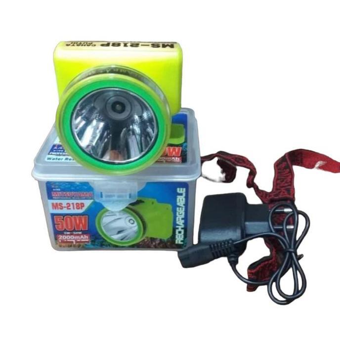 Terjangkau Cod Senter Kepala Selam Diving 50 Watt Mitsuyama Ms-218P Cahaya Putih 50 Watt Super Teran