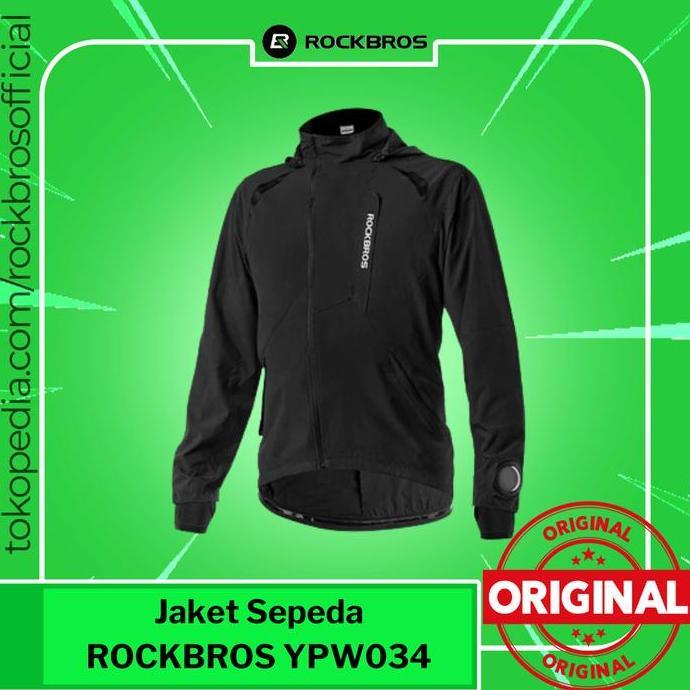 Promo Jaket Sepeda Rockbros YPW034 Jacket Raincoat Parasut Olahraga Anti Air Diskon