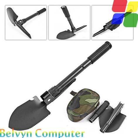 Miliki Cangkul - Sekop Lipat Militer Portable - Black