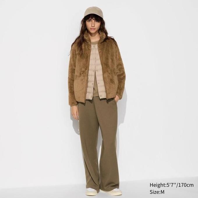NEW Women Jaket Fleece Lembut Retsleting Panjang Bulu SALE UNIQLO JASTIP