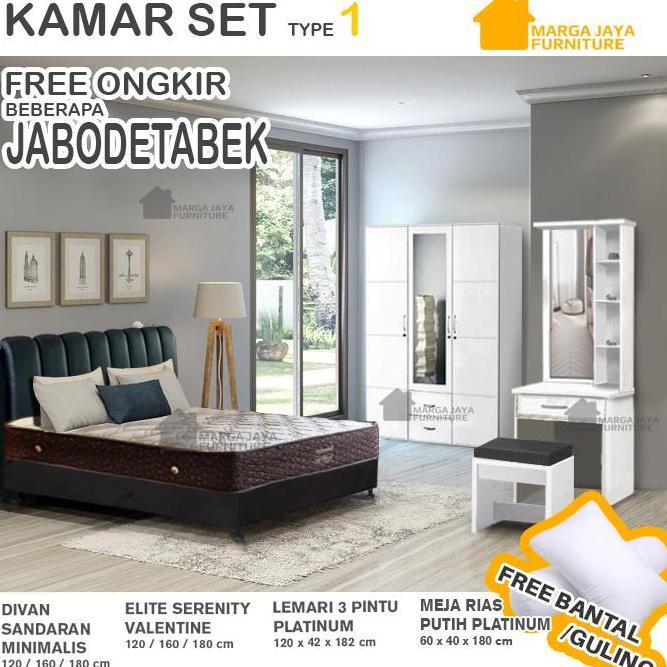 Ditamensee - Kamar Set Elite Serenity Valentine Lemari Meja Rias Ranjang