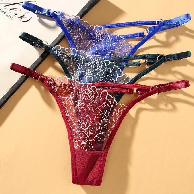 Murah Celana Dalam Wanita CD Sexy Thong Renda Non COD