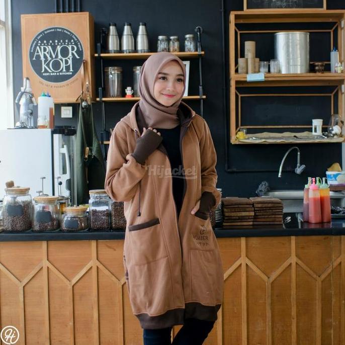 HIJACKET YUKATA BROWN Jacket Hijab | Jaket Syar'i | Jaket Muslimah |