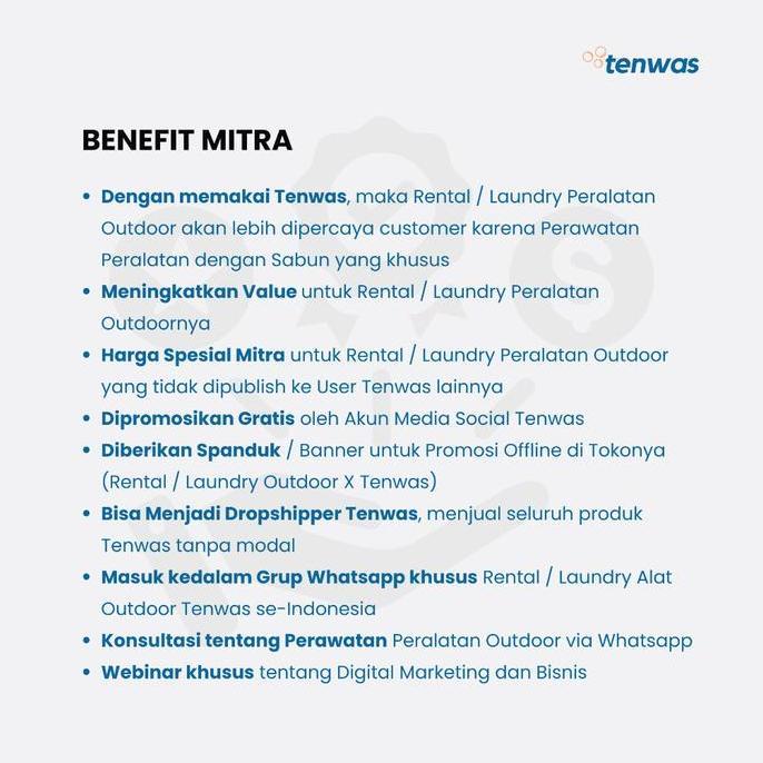 Diskon Paket Usaha Laundry Alat Camping | Kemitraan Tenwas | Outdoor