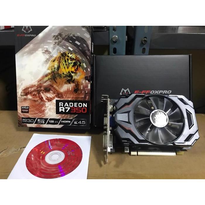 Vga E-Ffoxpro Amd R7 350 2Gb D5 128Bit Original New Original Dan Terpercaya