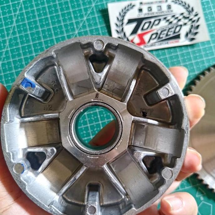 Pulley Custom Beat Karbu Scoopy Karbu Pulley Kvy Bubut Derajat Kerok Jalur