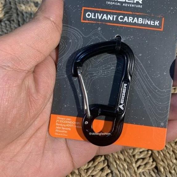 Spesial Eiger Gantungan Kunci Olivant Carabiner - Hitam