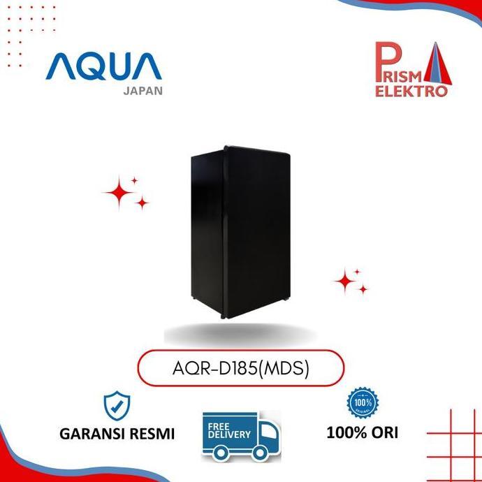Kulkas Aqua AQR-D181(DS) Free Ongkir 1 Pintu Dark Silver 150 Liter