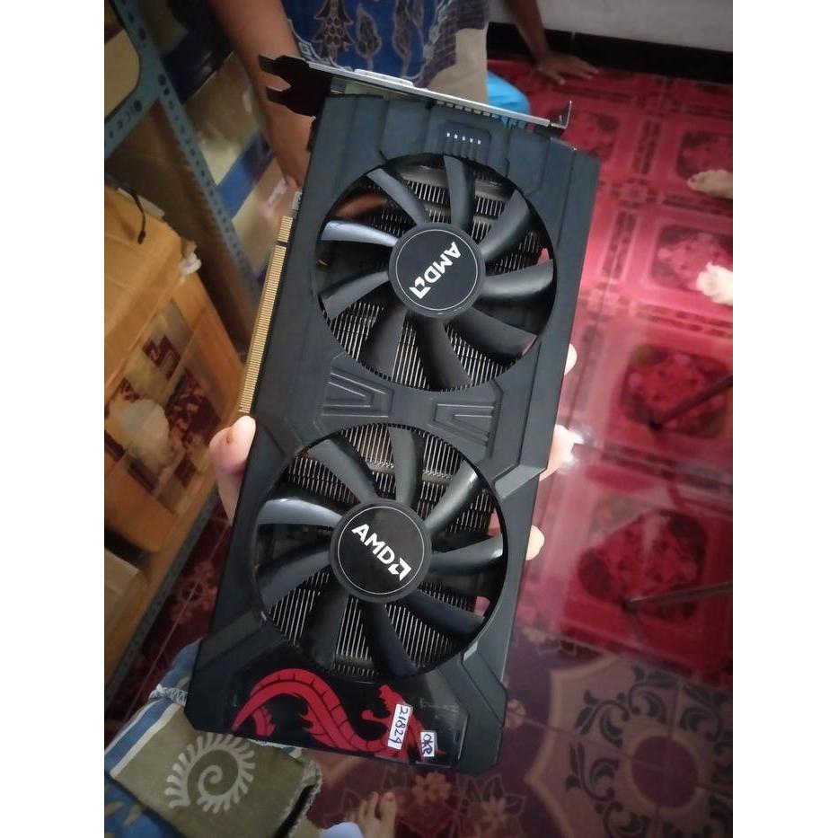 Vga Card 4Gb 256Bit Ddr5 Directx 12 Rx 470, 570, 580 I Vga Gaming, Editing Komputer Murah Original D